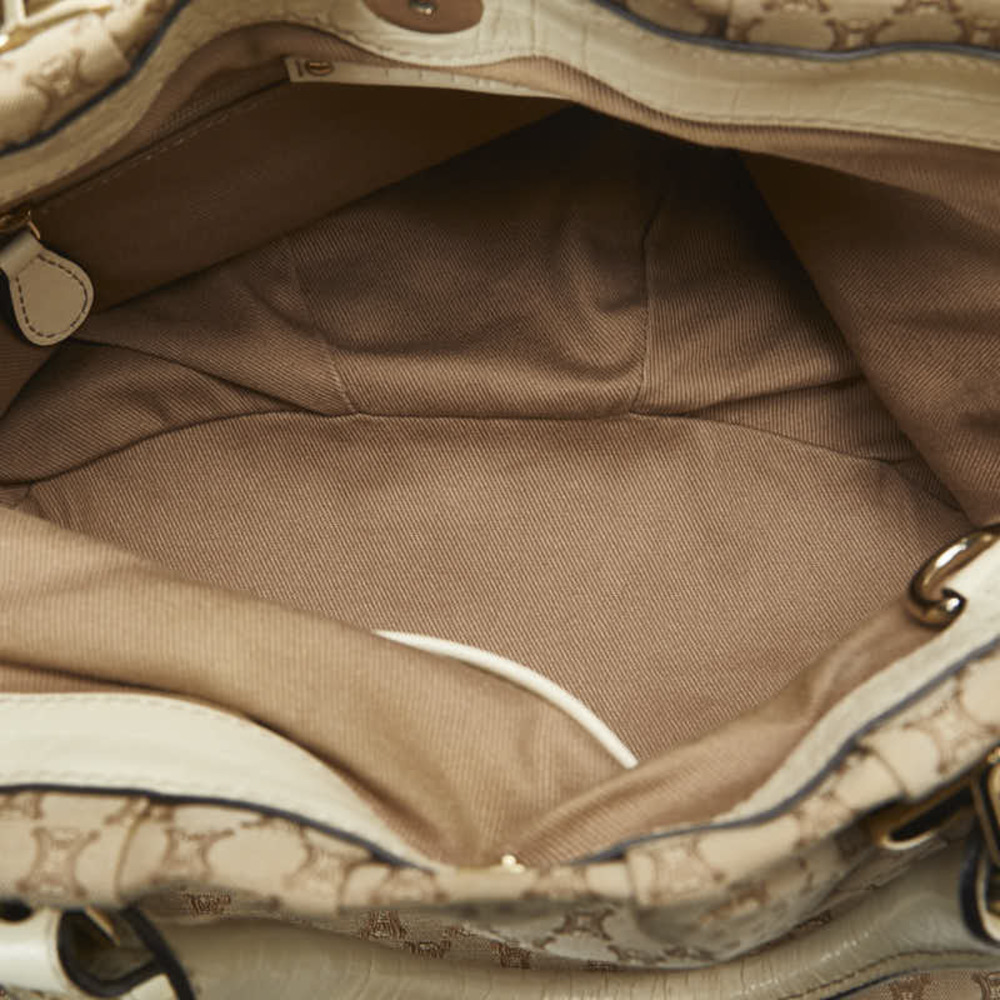 Celine White Embossed Small Pillow Python Leather… - image 7